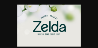 Zelda Font Poster 1