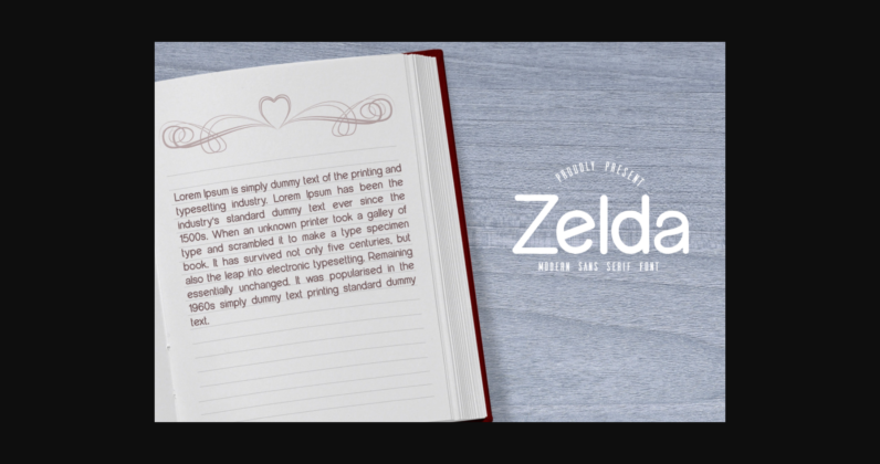 Zelda Font Poster 5