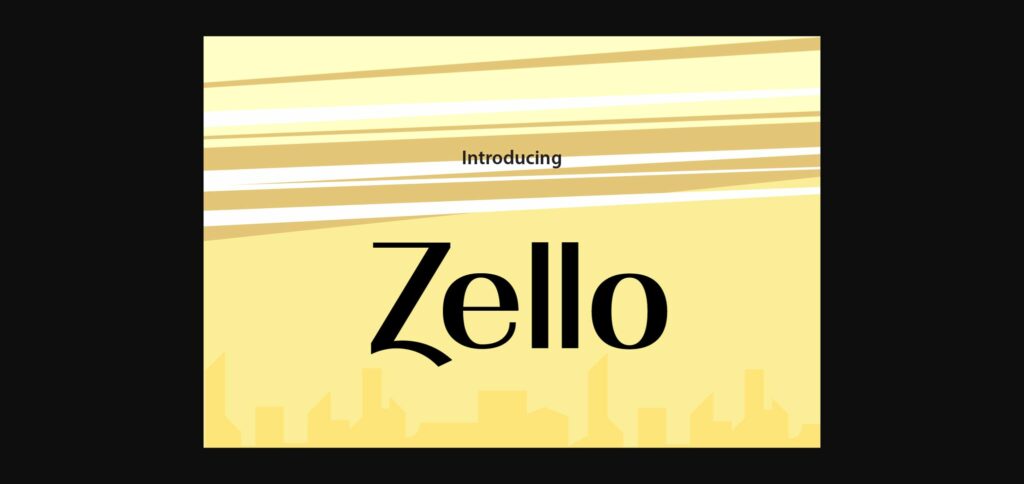 Zello Font Poster 3