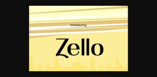 Zello Font Poster 1