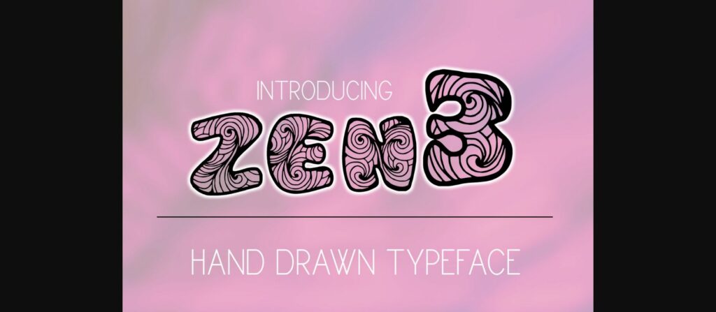 Zen3 Font Poster 4