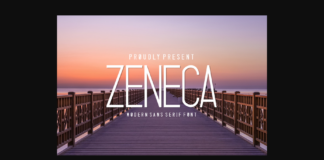 Zeneca Font Poster 1