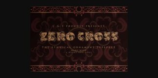 Zero Cross Font Poster 1