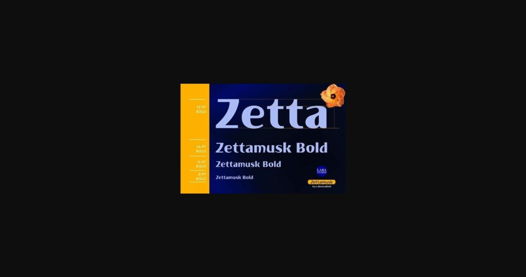 Zettamusk Font Poster 7