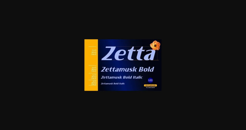 Zettamusk Font Poster 8