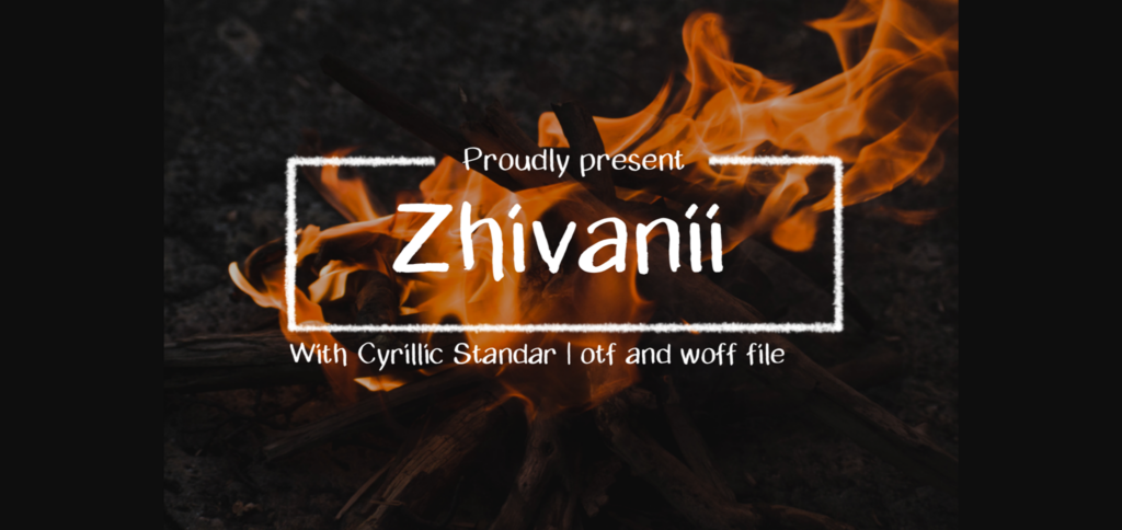 Zhivanii Font Poster 1