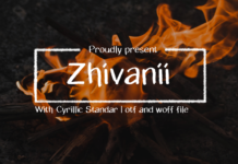 Zhivanii Font Poster 1