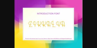 Zikkalya Font Poster 1