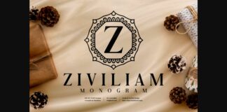 Ziviliam Monogram Font Poster 1