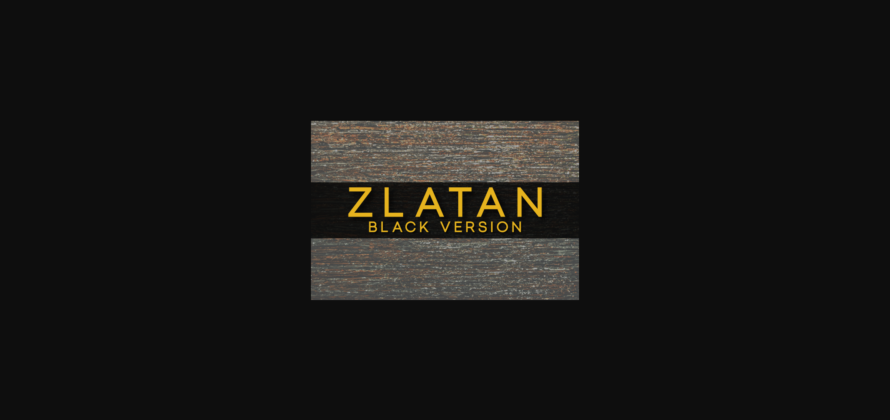 Zlatan Black Font Poster 1