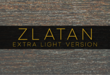 Zlatan Extra Light Fonts