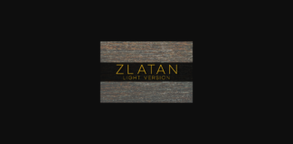 Zlatan Light Font Poster 1