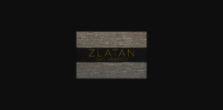 Zlatan Thin Font Poster 1