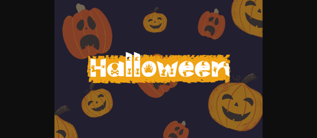 Zombie Halloween Font Poster 7