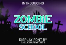 Zombie School Fonts