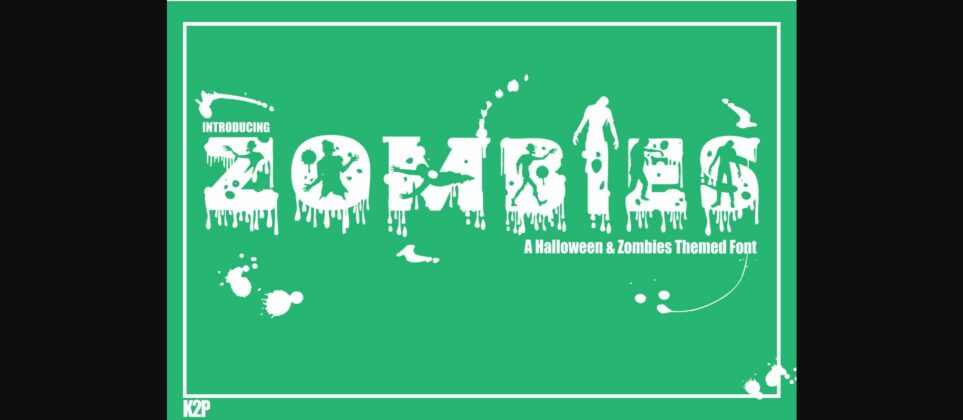 Zombies Font Poster 1