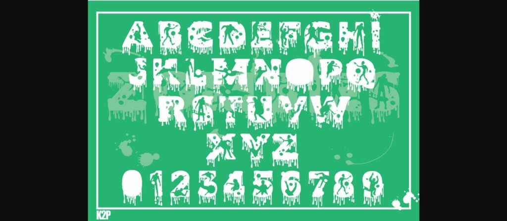 Zombies Font Poster 4