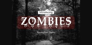 Zombies Font Poster 1