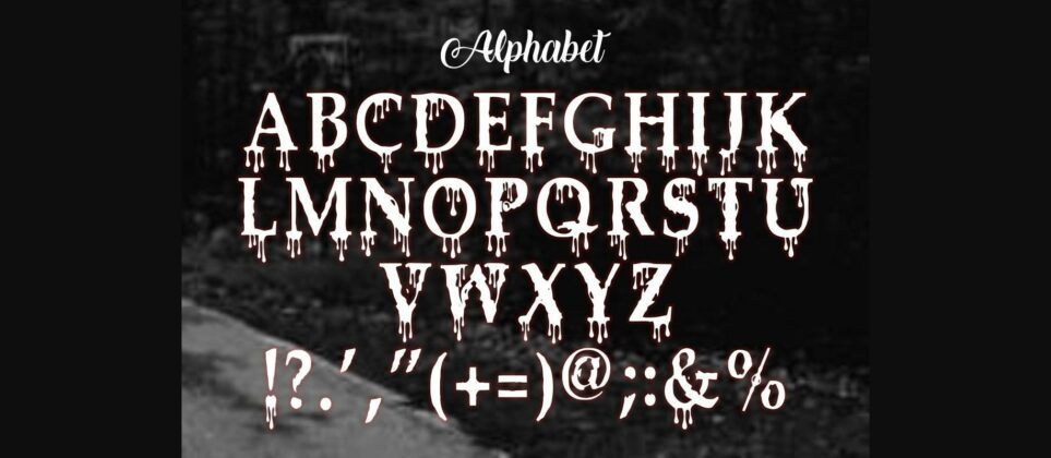 Zombies Font Poster 6