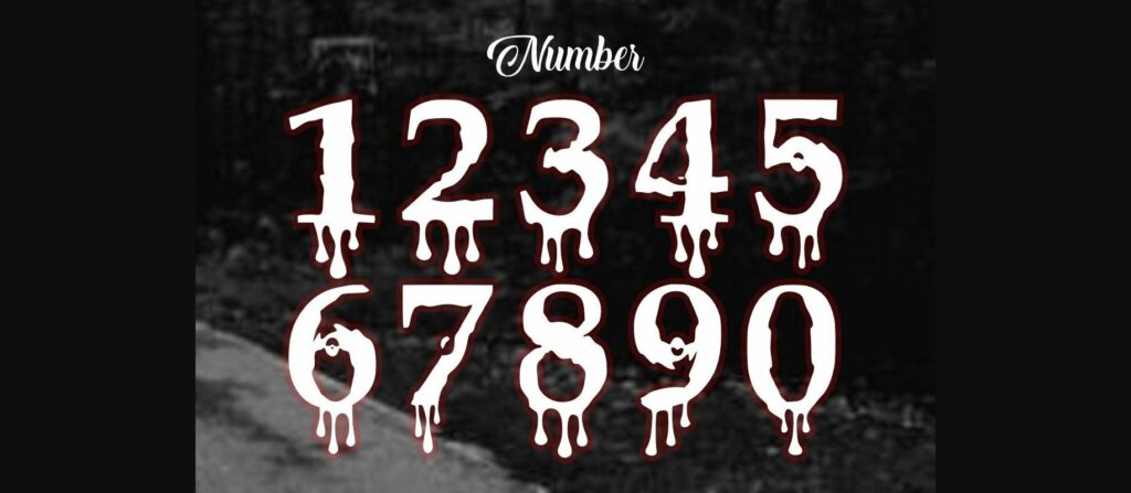 Zombies Font Poster 7