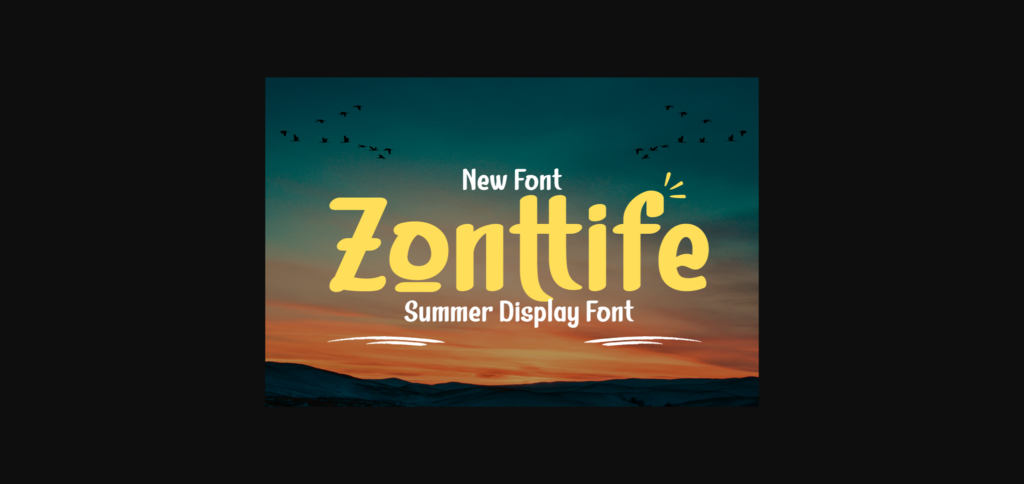 Zonttife Font Poster 1