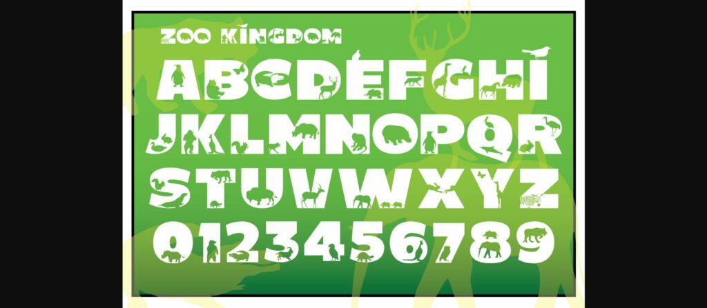 Zoo Kingdom Font Poster 4