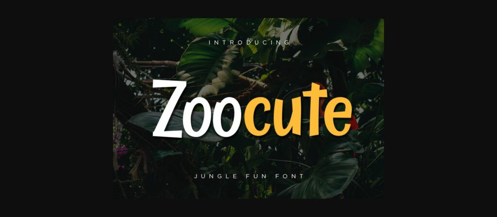 Zoocute Font Poster 3