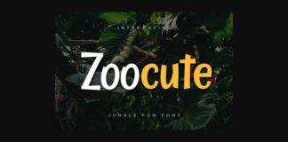 Zoocute Font Poster 1