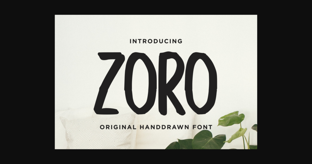 Zoro Font Poster 1