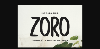 Zoro Font Poster 1