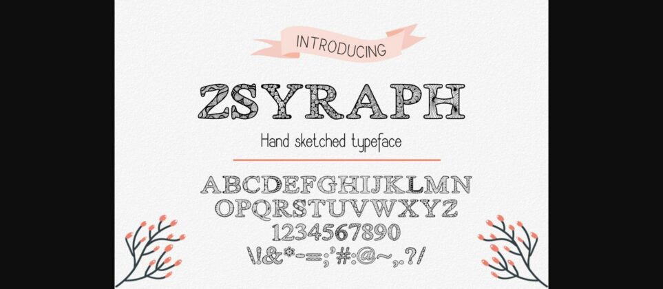 Zsyraph Font Poster 3