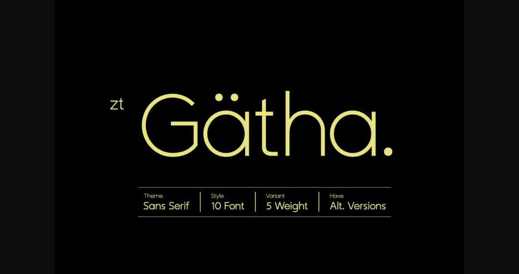 Zt Gatha Font Poster 3