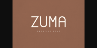 Zuma Font Poster 1