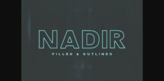 Nadir Font Poster 1