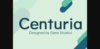 Centuria Font Poster 1