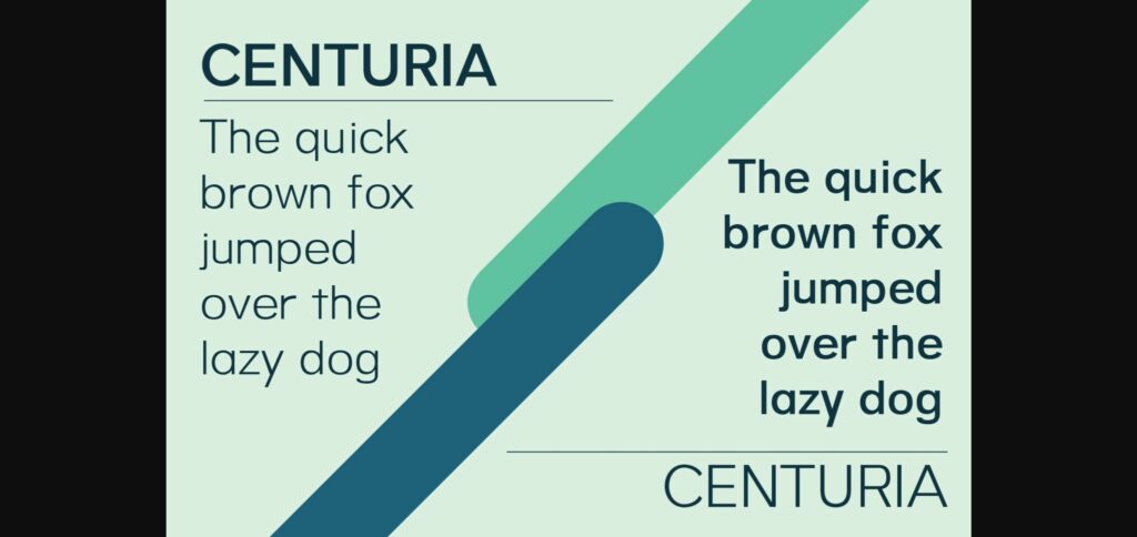 Centuria Font Poster 7