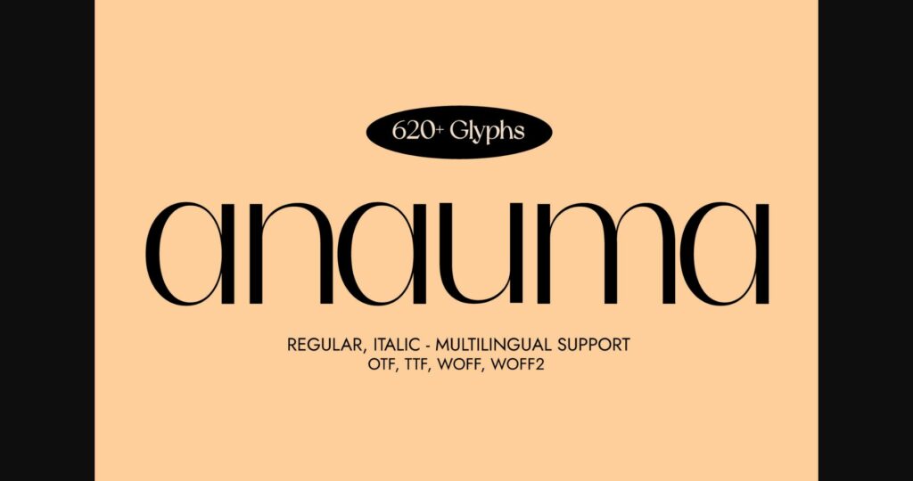 Anauma Font Poster 3