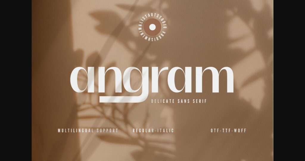 Angram Font Poster 3