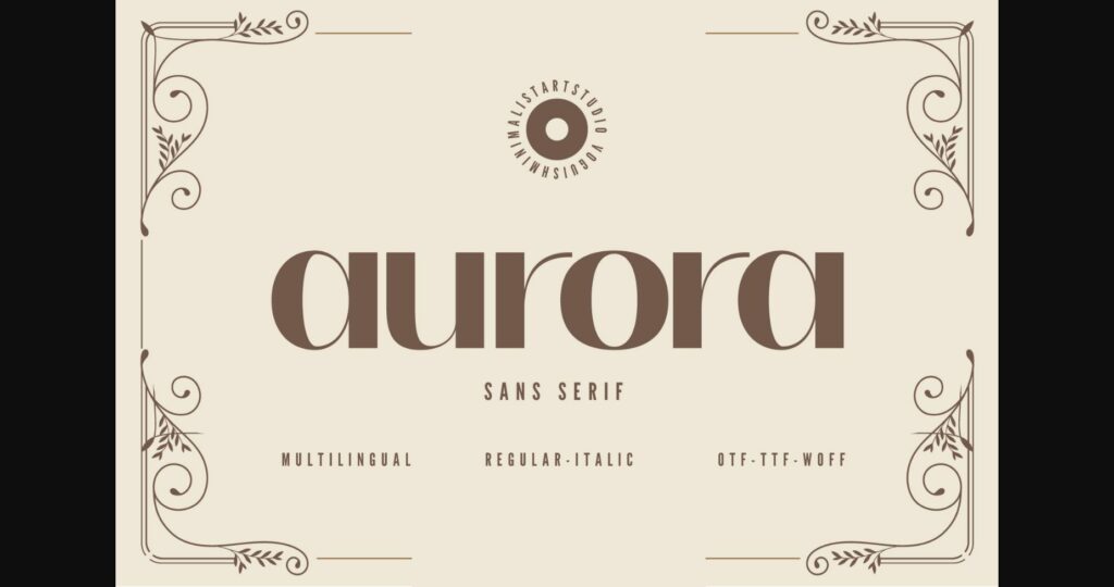 Aurora Font Poster 3