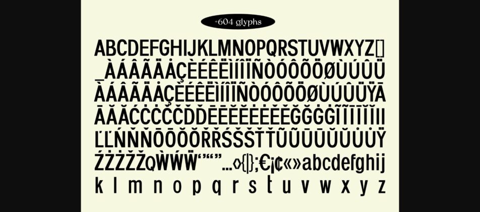 Avvocato Font Poster 11