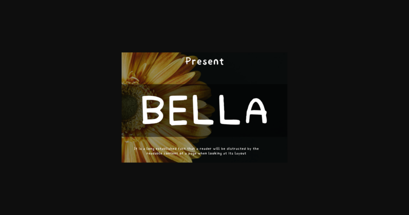 Bella Font Poster 1