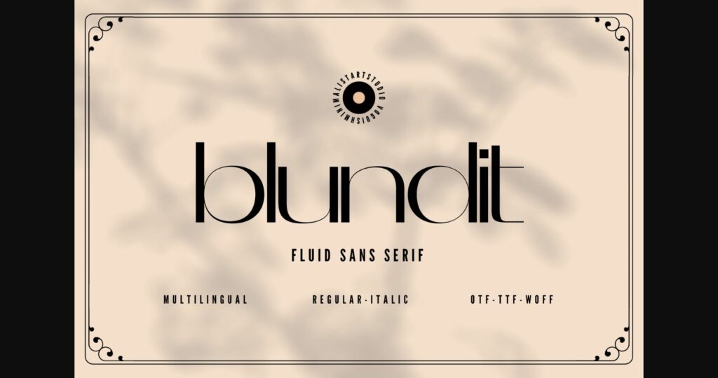 Blundit Font Poster 3