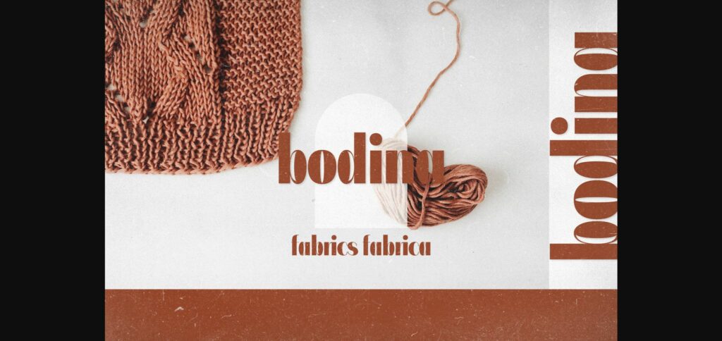 Bodina Font Poster 4