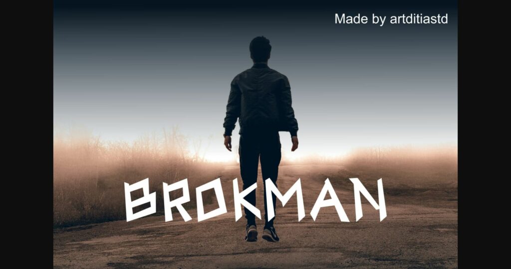 Brokman Font Poster 3