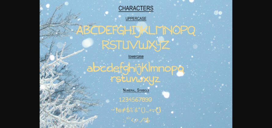 Snowlatte Font Poster 7