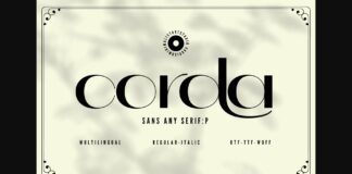 Corda Font Poster 1