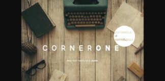 CornerOne Font Poster 1