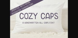 Cozy Caps Font Poster 1