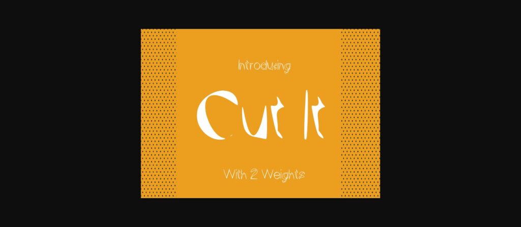 Cut It Font Poster 3