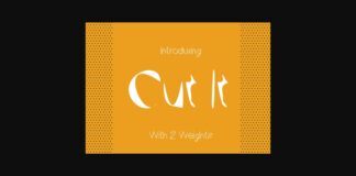 Cut It Font Poster 1